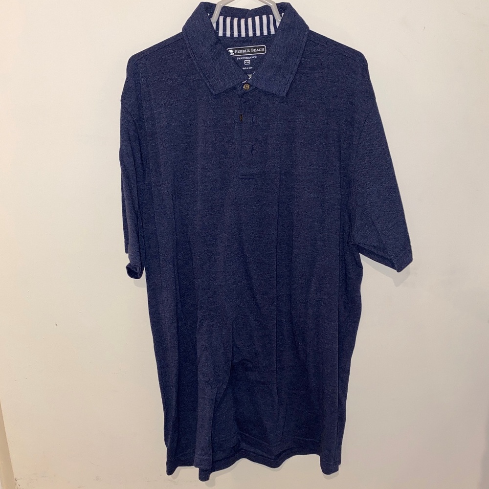 Pebble Beach Blue Performance Polo